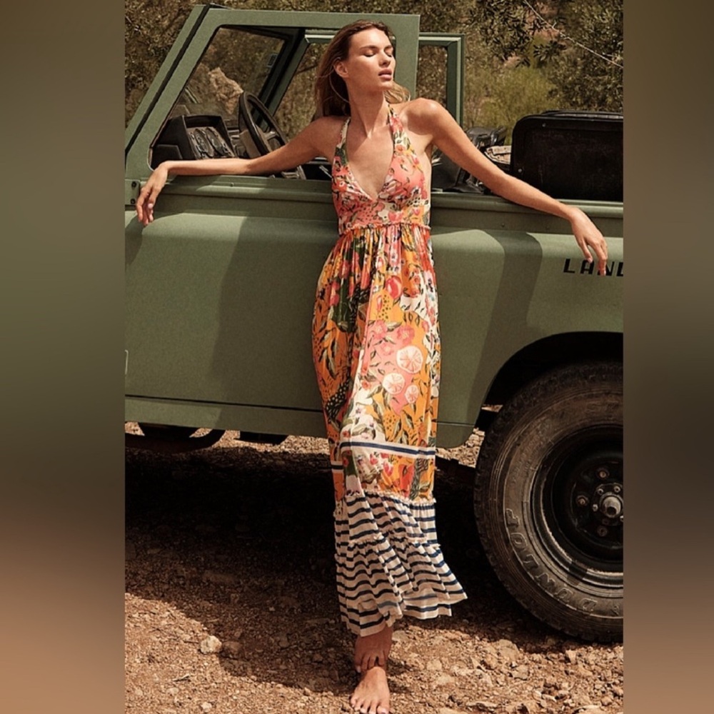 NWT REVOLVE Agua Bendita ASHLEY SEED halter dress
